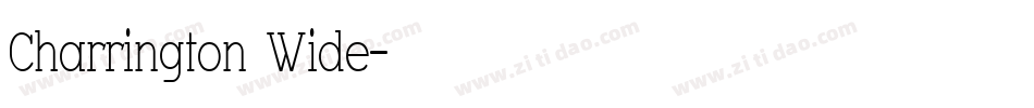 Charrington Wide字体转换